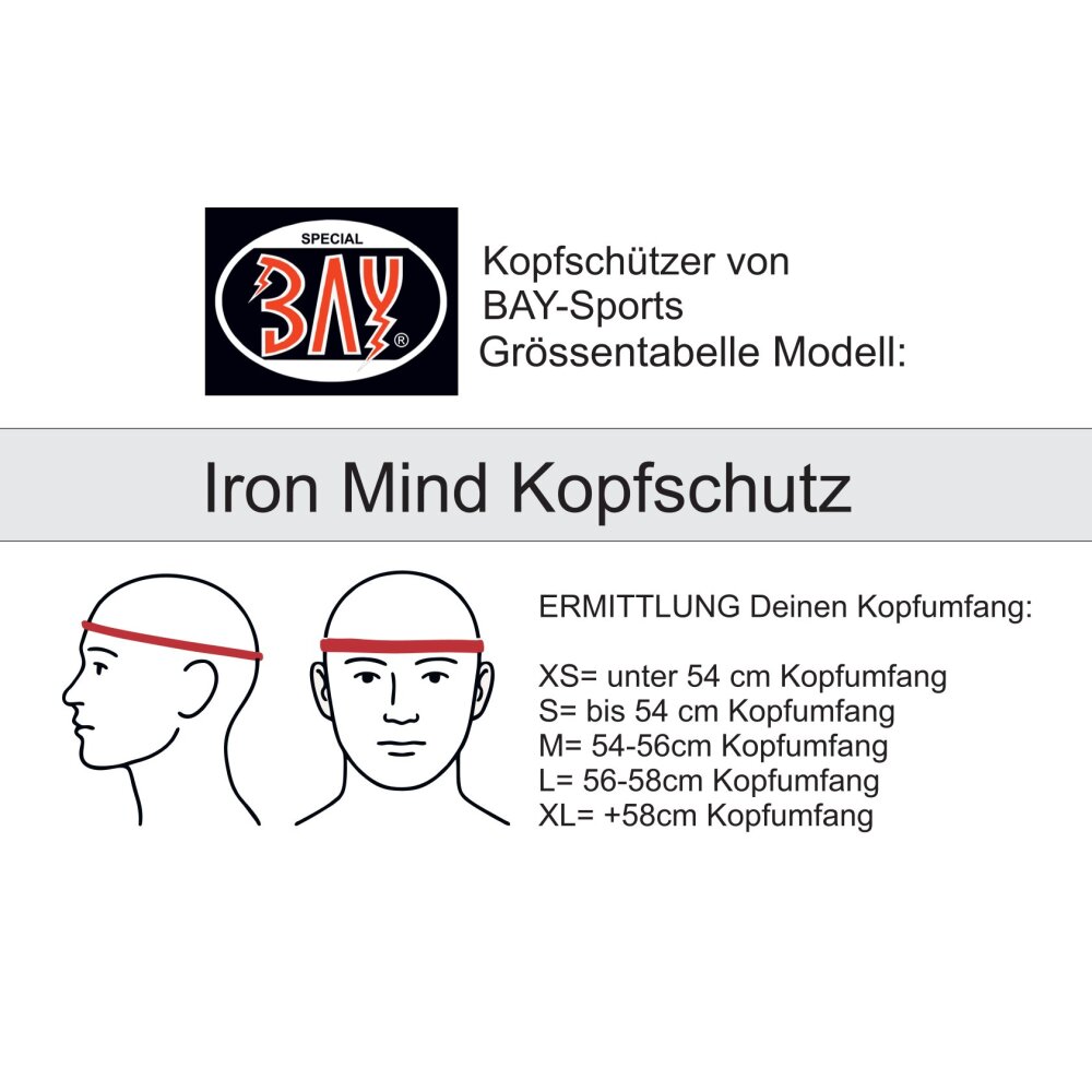 Iron Mind Kopfschutz Wettkampf und Training schwarz S