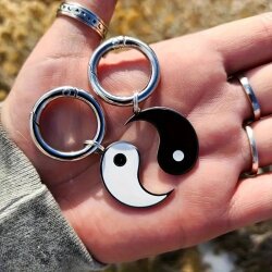 Doppelpack Schl&uuml;sselanh&auml;nger YING YANG Tai Chi Qi Gong