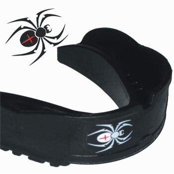 20 Jahre Jubel Rabatt - Zahnschutz Spinne Spider schwarz Kinder