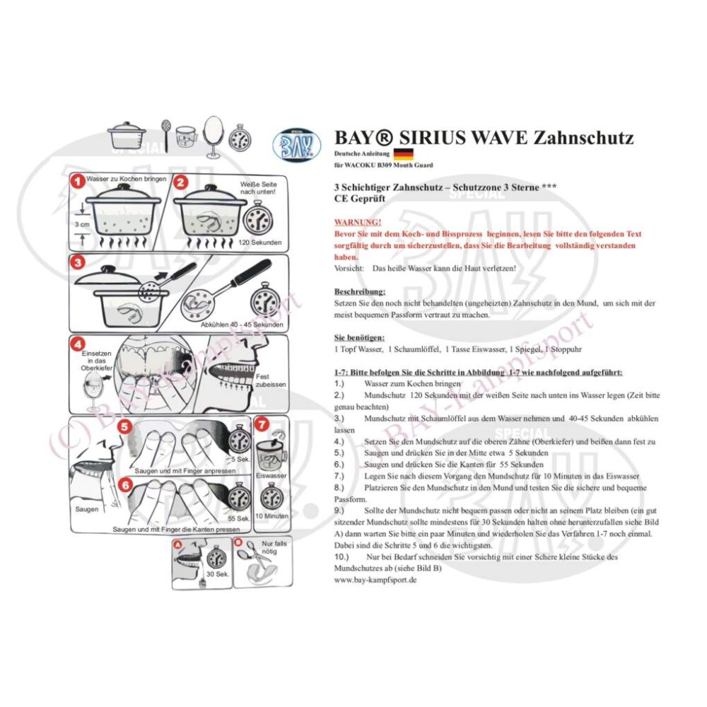 20 Jahre Jubel Angebot - Zahnschutz Sirius GEL Tech zwei Schichten - Farben Erwachsene