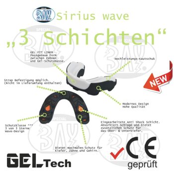 20 Jahre Jubel Angebot - Zahnschutz Sirius - schwarz/weiß