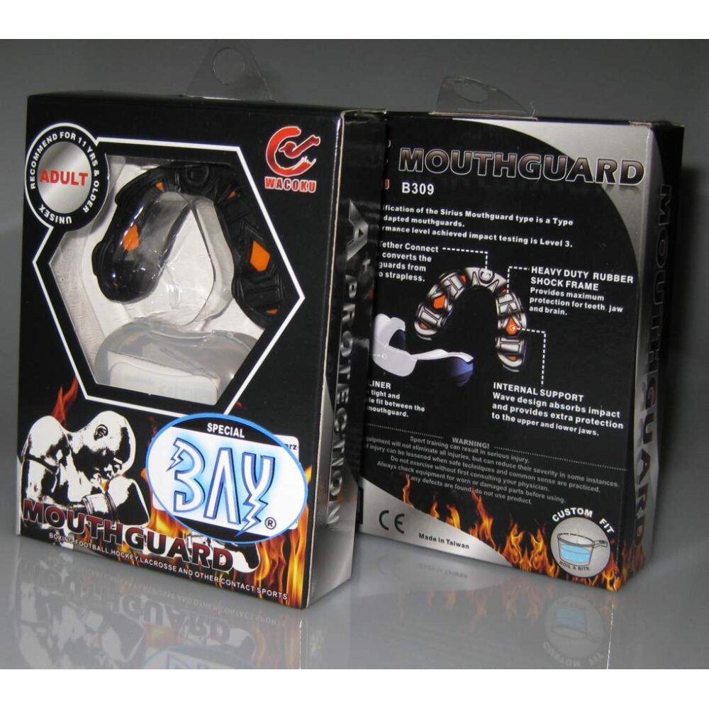 20 Jahre Jubel Angebot - Zahnschutz Sirius - schwarz/weiß