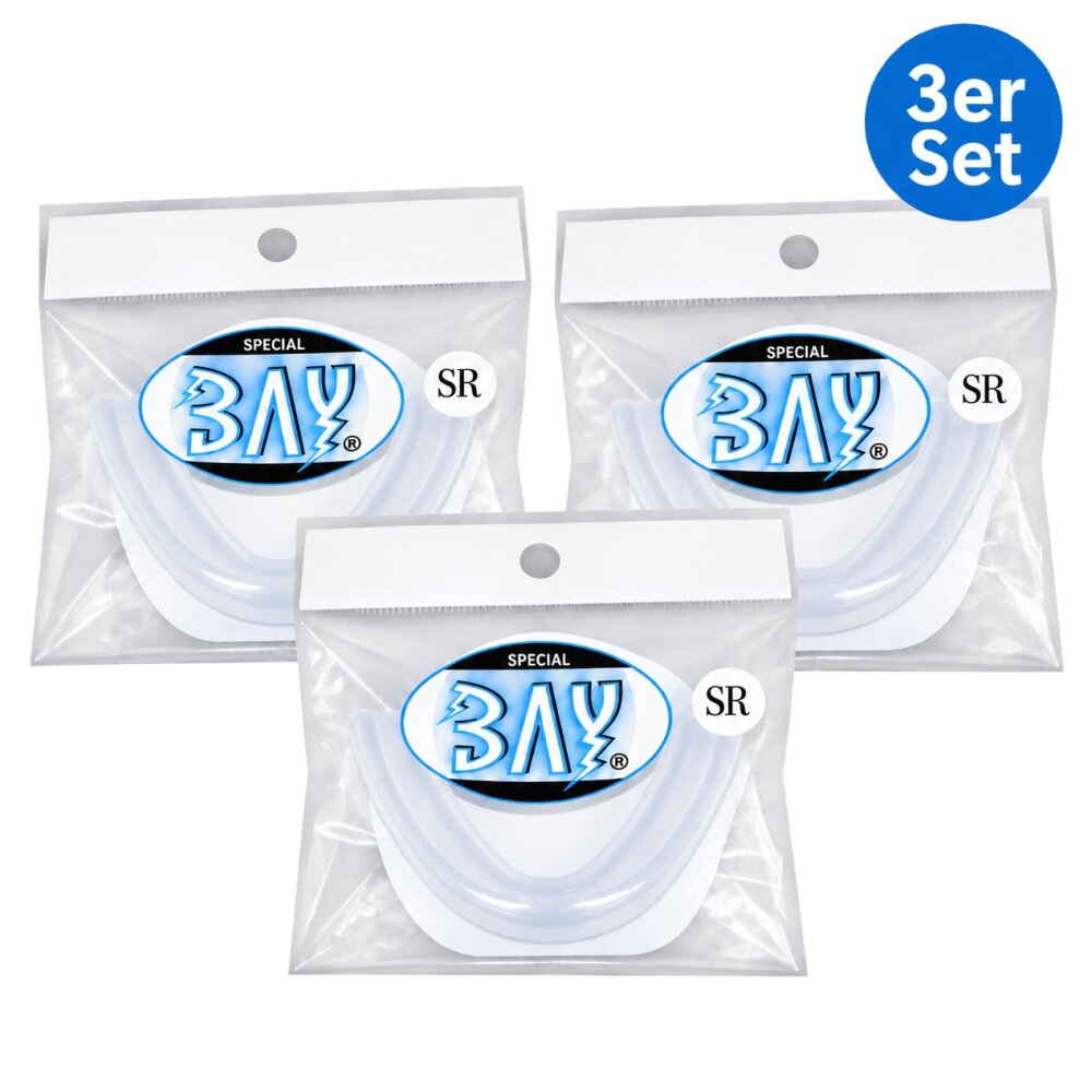 3er Set Zahnschutz transparent Erwachsene ab ca. 13 Jahre