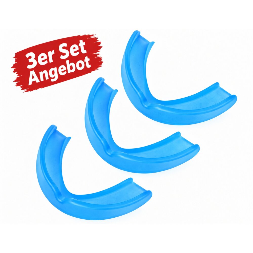 3er Set Zahnschutz blau Kinder bis ca. 12 Jahre