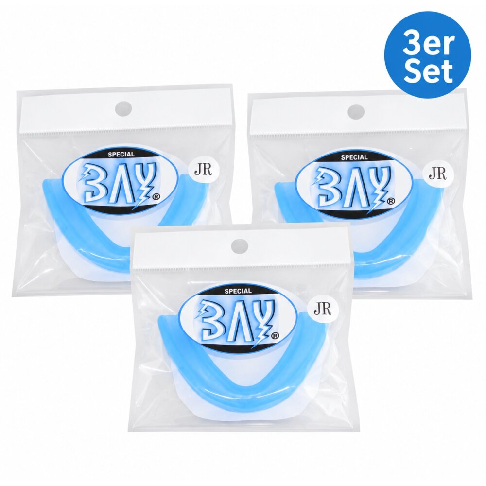 3er Set Zahnschutz blau Kinder bis ca. 12 Jahre