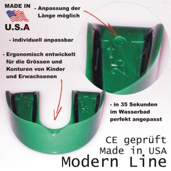 Zahnschutz Modern Line (JR)  grün - Box: schwarz