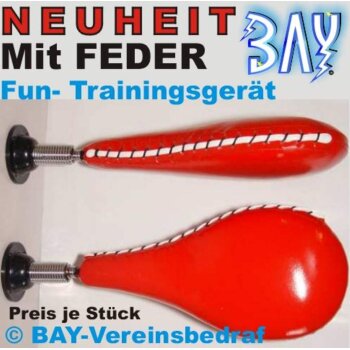 Fun Speed Ball Wand-Schlagmitt mit Feder - schwarz rot schwarz