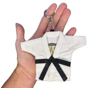 Mini Karate Jacke 13 cm mit Saugnapf und Schlüsselanhänger