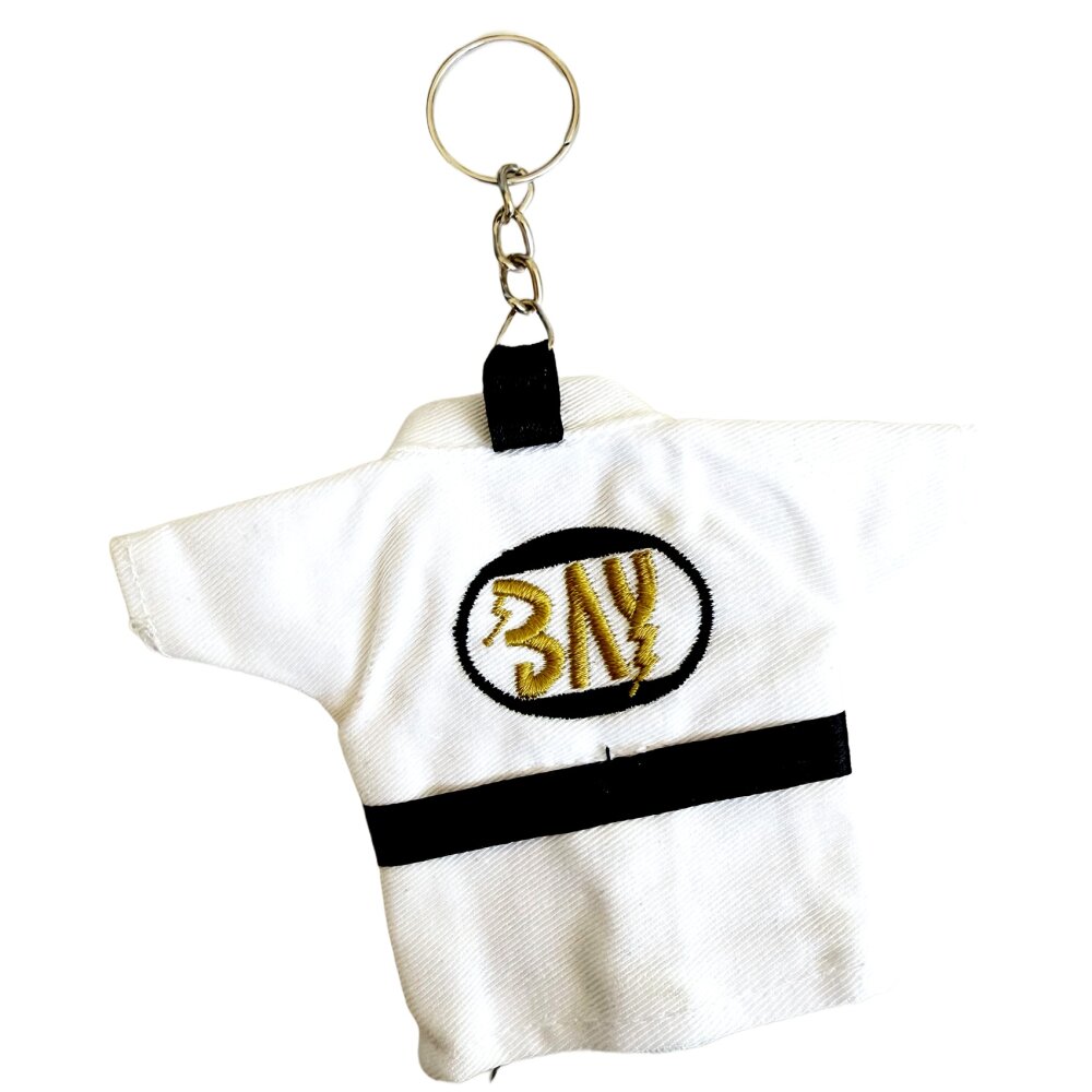 Mini Karate Jacke 13 cm mit Saugnapf und Schlüsselanhänger