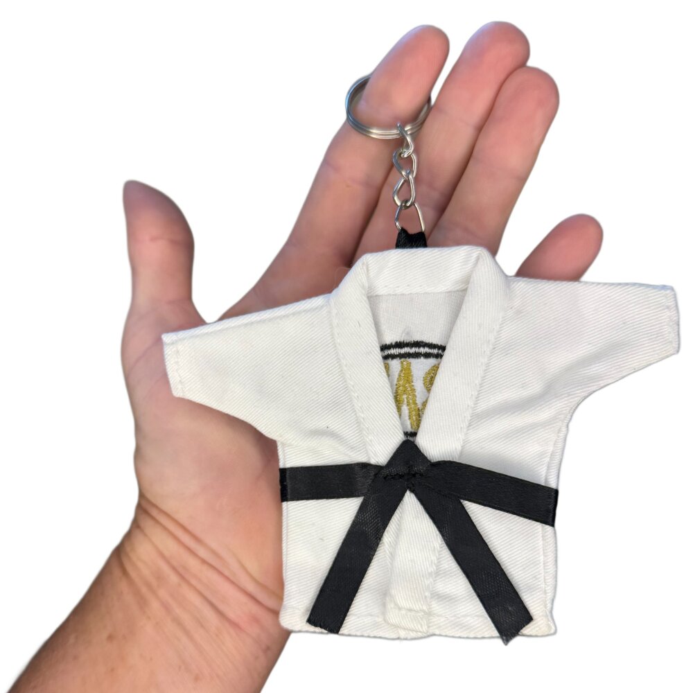 20 Jahre Jubel Angebot - Mini Karate Jacke 13 cm mit Schlüsselanhänger Schlüsselring
