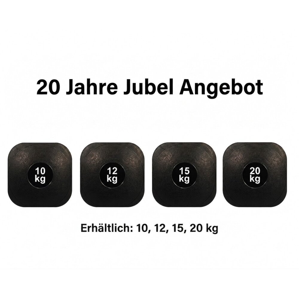 20 Jahre Jubel Angebot - Slamball mit Sandfüllung - Medizinball Ball Gummi