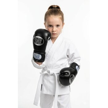 20 Jahre Jubel Angebot - Future Kids Warriors Kinder Boxhandschuhe Training Sparring schwarz/weiß  6 - 8 Unzen