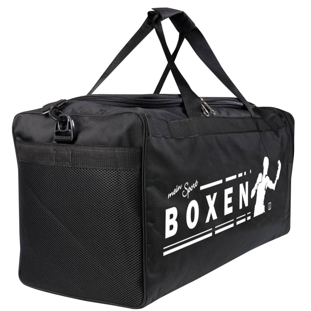 Boxen Sporttasche + Schlüsselanhänger GRATIS mein Sport schwarz 70 cm Taschen