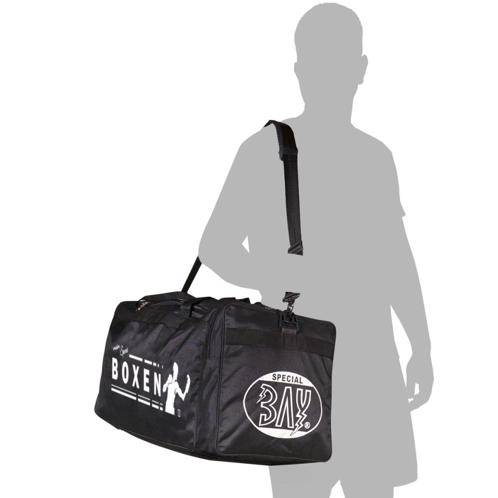 Boxen Sporttasche + Schlüsselanhänger GRATIS mein Sport schwarz 70 cm Taschen