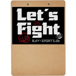 Klemmbrett mit Let&acute;s Fight Aufkleber A4...