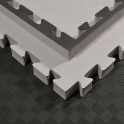 Matten Kampfsportmatten Double grau schwarz 100x100x4cm