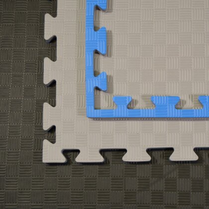 Matten Kampfsportmatten Double grau / blau 100x100x2cm