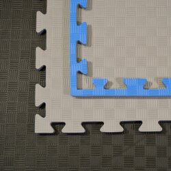 Matten Kampfsportmatten Double grau / blau 100x100x2cm