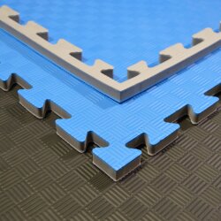 Matten Kampfsportmatten Double grau / blau 100x100x2cm
