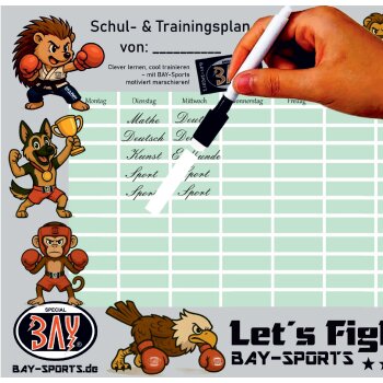 Schul- und Trainingsplan BAY-Sports - veredelt mit Stift