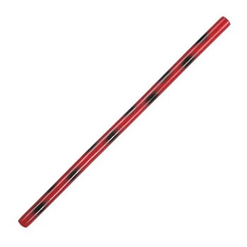 Arnis Langstock Rattan lackiert rot/schwarz 65 cm