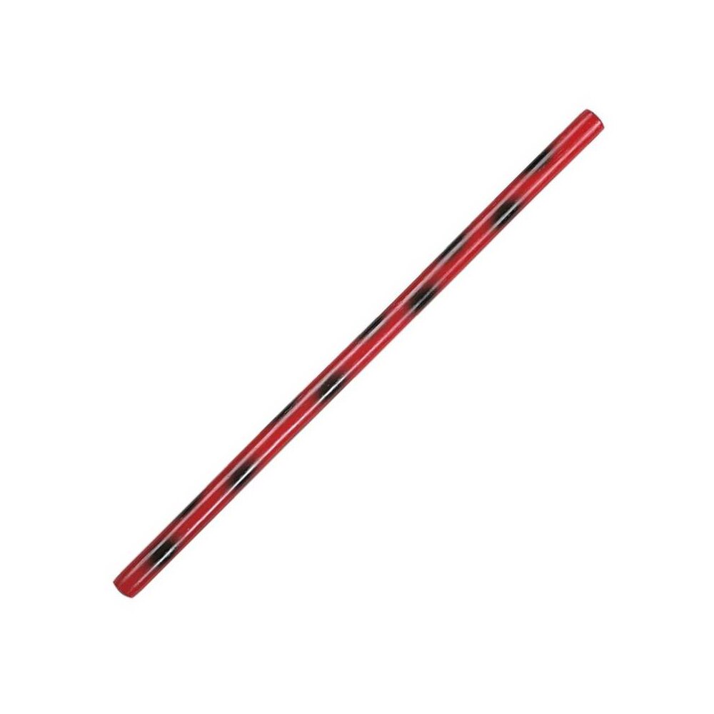 Arnis Langstock Rattan lackiert rot/schwarz 65 cm