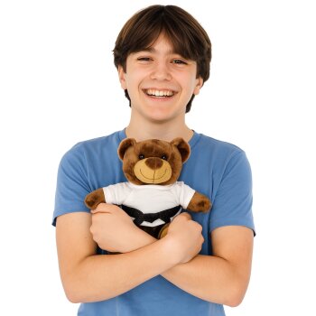 Baby Bay Teddybär mit Budogürtel in deiner Wunschfarbe 24 cm