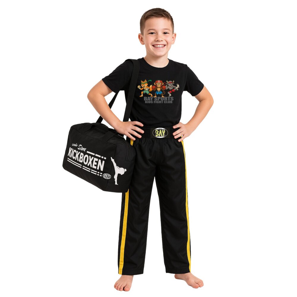 Kids Fight Club T-Shirt Wild Fighters für Kinder  schwarz 146