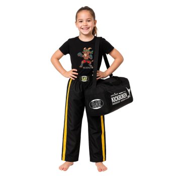 Kids Fight Club T-Shirt Steinbock - K.O. Goat ist los für Kinder schwarz  104 - 164