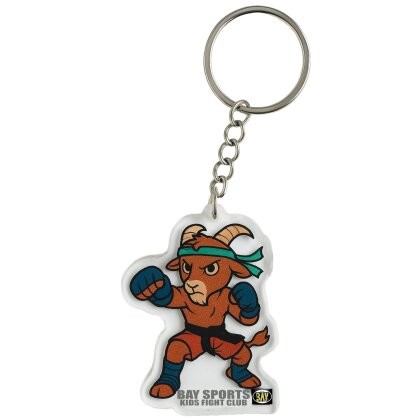 Steinbock Kids Fight Club - Der Kampfsport-Steinbock als Schlüsselanhänger Acryl Figur