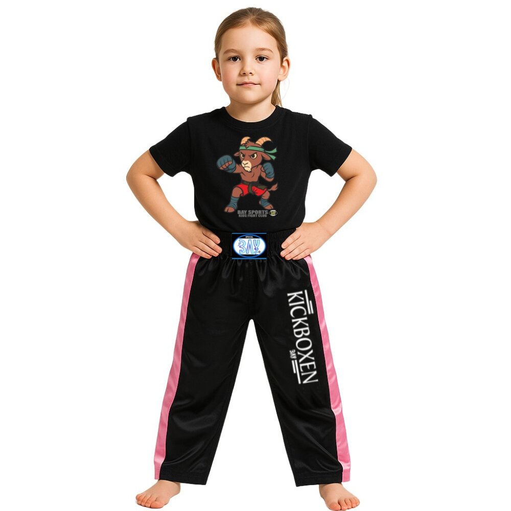 SET ANGEBOT Kids Fight Club T-Shirt Steinbock + Stick Kickboxhose