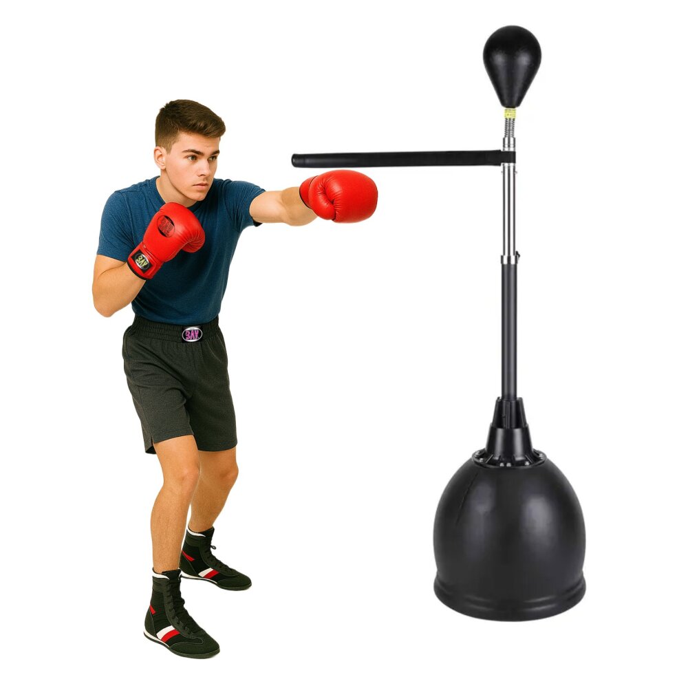 ReflexMax Standboxbirne Punching Ball Premium Qualität Erwachsene und Jugendliche 160 bis 240  cm