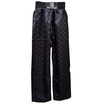 Allover Kickboxhose Let´s Fight 1001 schwarz S - XXL Erwachsene
