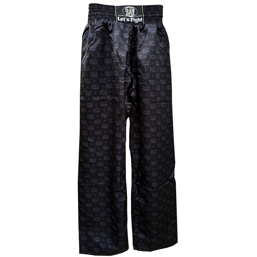 Allover Kickboxhose Let´s Fight 1001 schwarz S - XXL Erwachsene