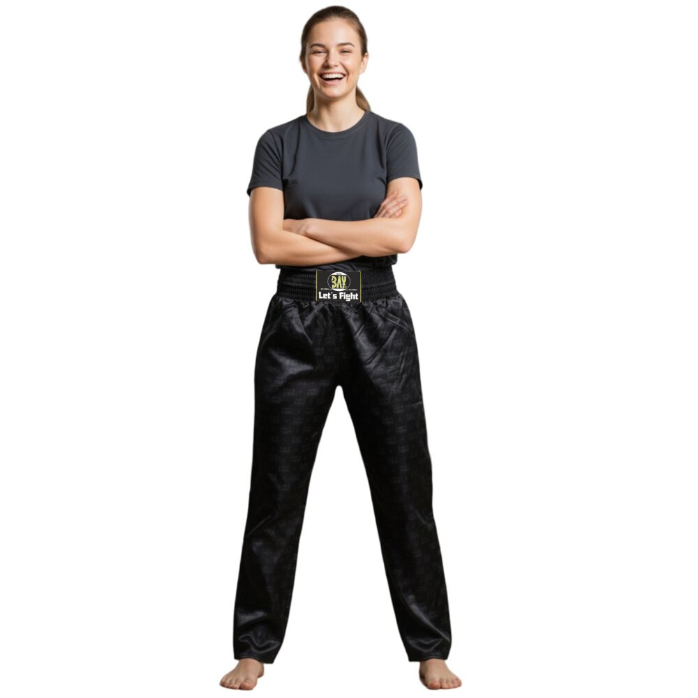 Allover Kickboxhose Let´s Fight 1001 schwarz S - XXL Erwachsene
