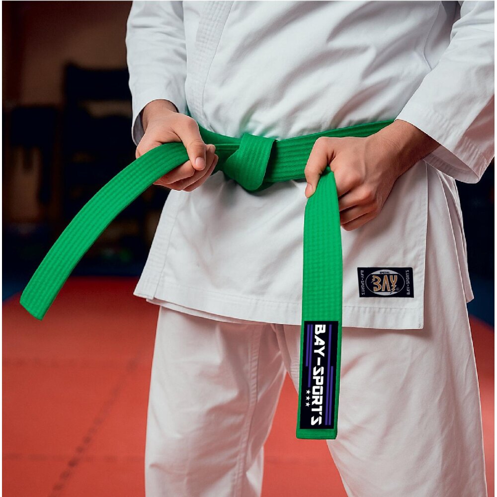 20 Jahre Jubel Angebot - 10 Stück Budogürtel Grün 220 cm
