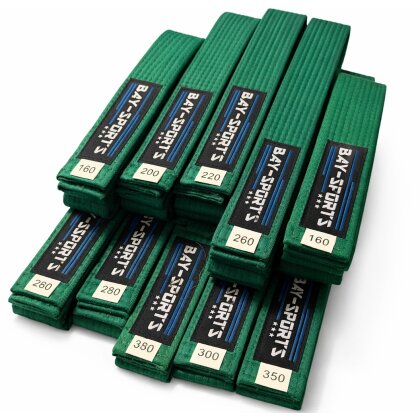 20 Jahre Jubel Angebot - 10 Stück Budogürtel Grün 280 cm
