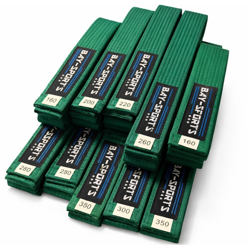 20 Jahre Jubel Angebot - 10 Stück Budogürtel Grün - Info per Mail