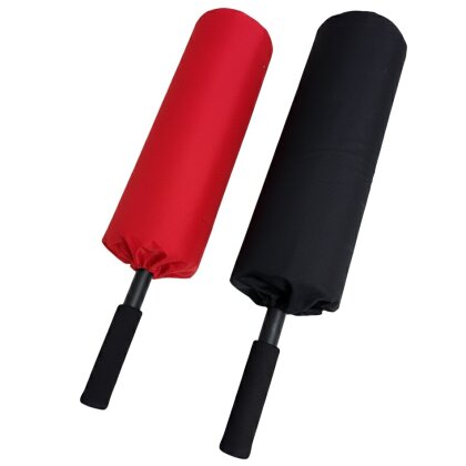 SET The Blocker schwarz + rot Schlagstock Schaumstoff Polsterung 65 cm