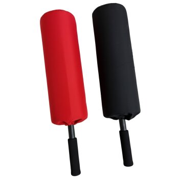 SET The Blocker schwarz + rot Schlagstock Schaumstoff Polsterung 65 cm
