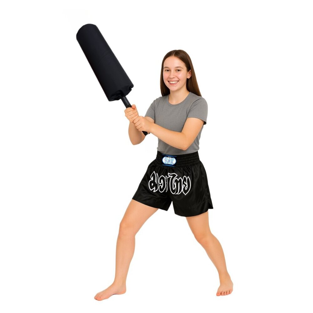 SET The Blocker schwarz + rot Schlagstock Schaumstoff Polsterung 65 cm