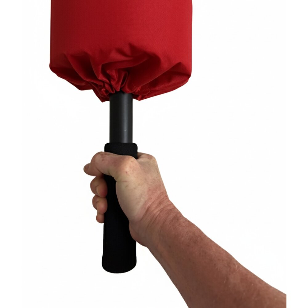 SET The Blocker schwarz + rot Schlagstock Schaumstoff Polsterung 65 cm