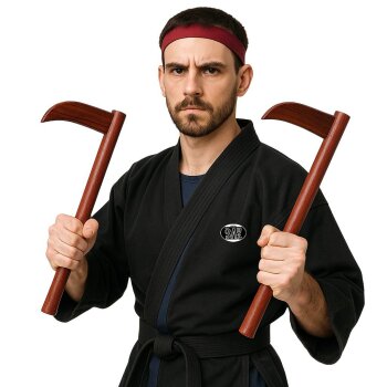 Kama  Echt Holz Halbmond Sichel Kamaki