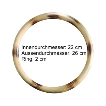 10x Set Angebot - Rattan Ring Wing Tsun Chi Sau Branding Muster Übungsring Innendurchmesser 22 cm