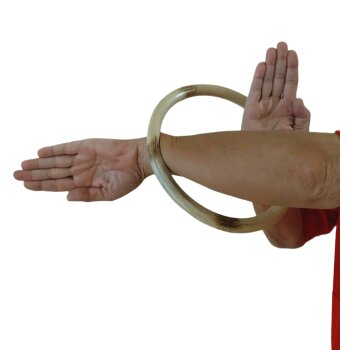 10x Set Angebot - Rattan Ring Wing Tsun Chi Sau Branding Muster Übungsring Innendurchmesser 22 cm