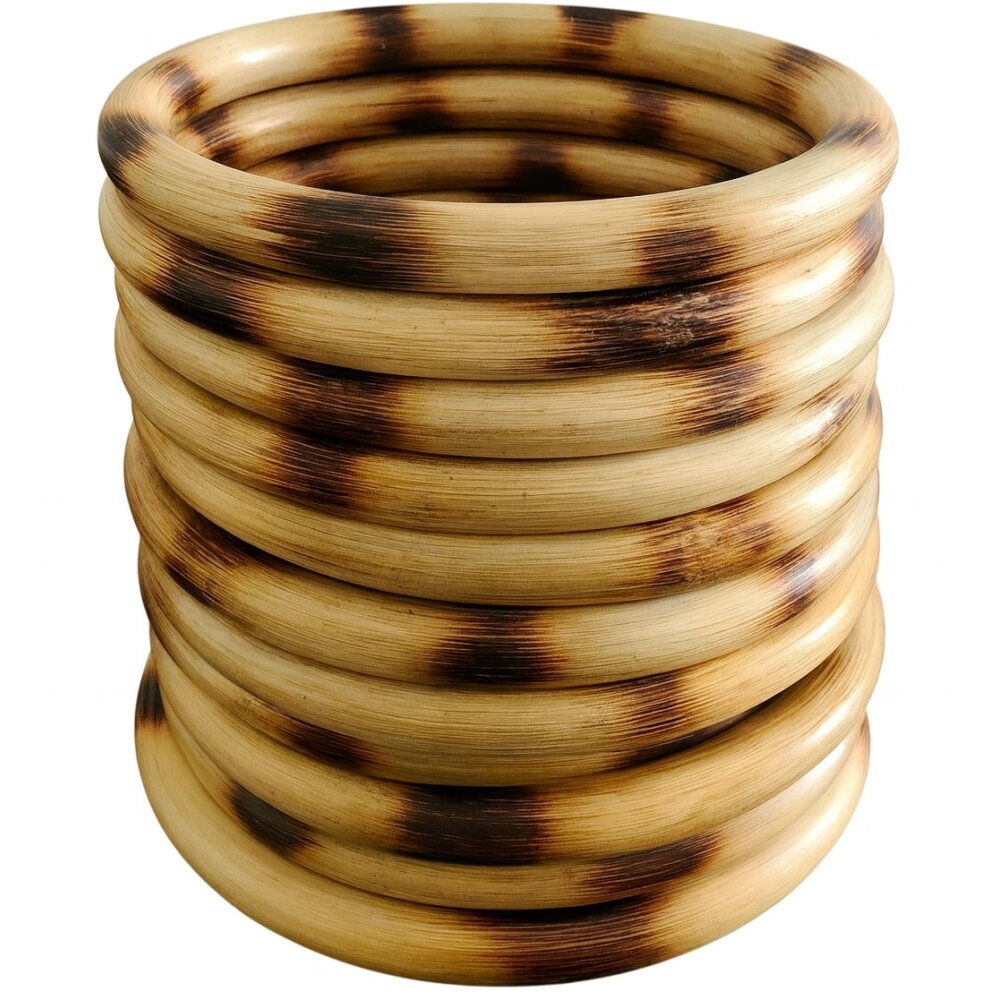 10x Set Angebot - Rattan Ring Wing Tsun Chi Sau Branding Muster Übungsring Innendurchmesser 22 cm