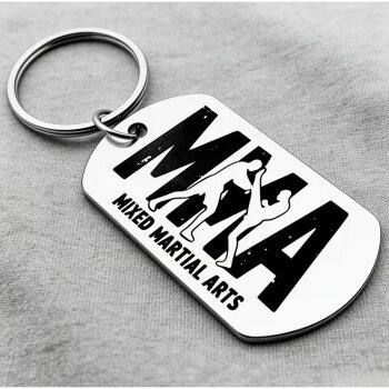 Schlüsselanhänger Edelstahl MMA - Mixed Martial Arts