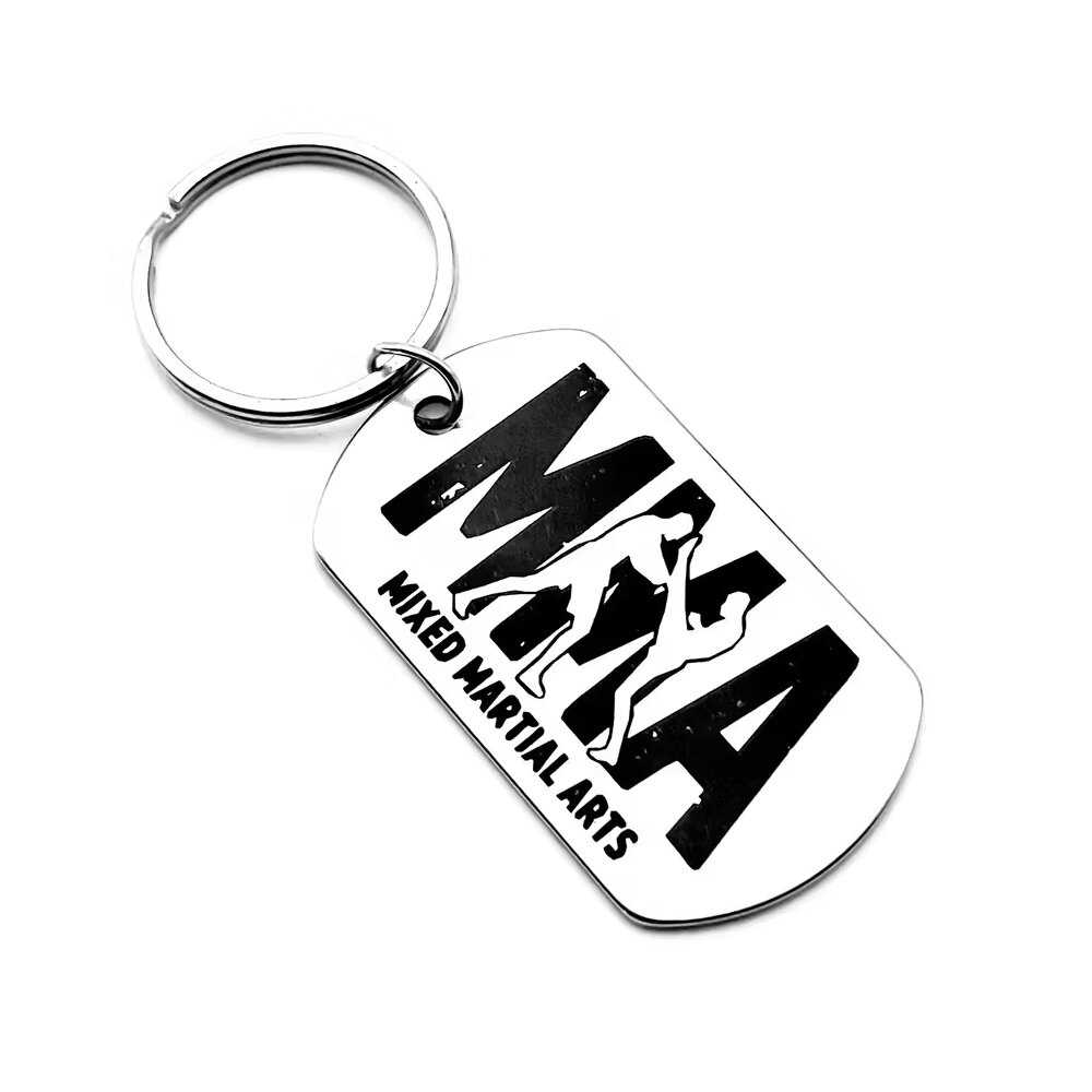 Schlüsselanhänger Edelstahl MMA - Mixed Martial Arts