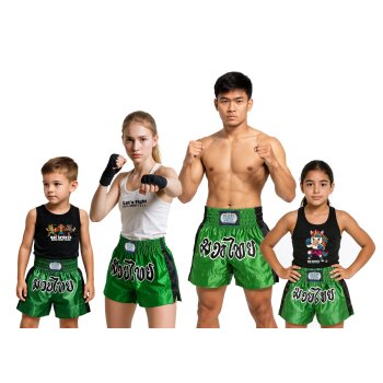 Remy Thaiboxhose grün/schwarz XS