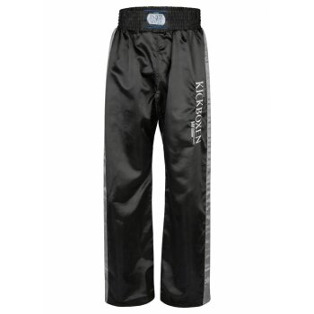 Stick Edition Kickboxhose schwarz / grau silber 4XS - XXL...